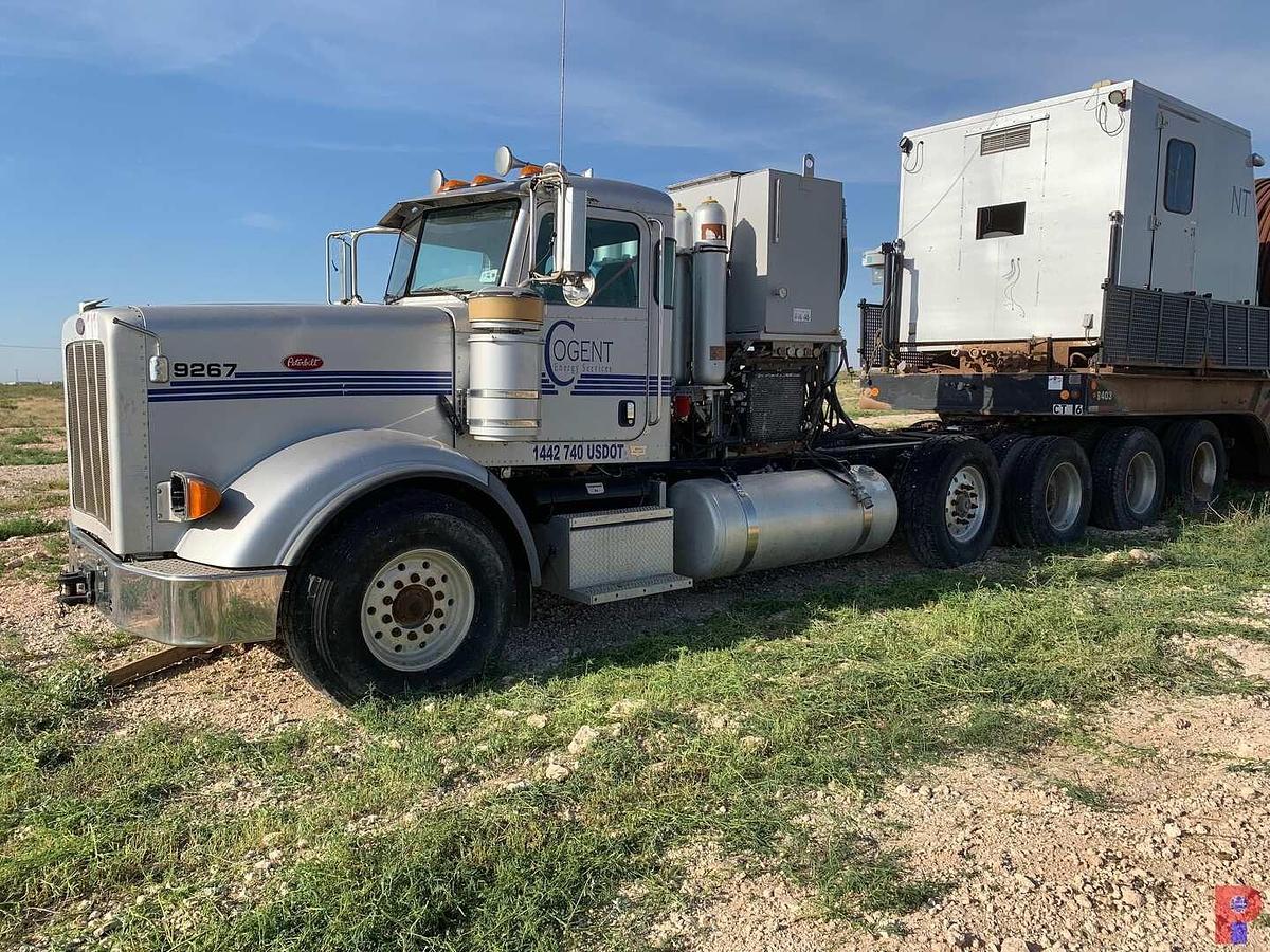 Used 2013 PETERBILT 367 QUAD AXLE COIL TUBING HAUL TRUCK (INOPERABLE)