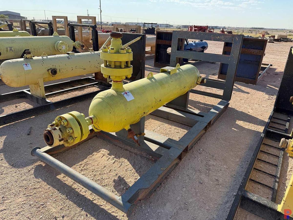 Used WADSWORTH 24” X 10’ 3" INLET & OUTLET, 5,750 PSI VERTICAL SAND SEPARATOR