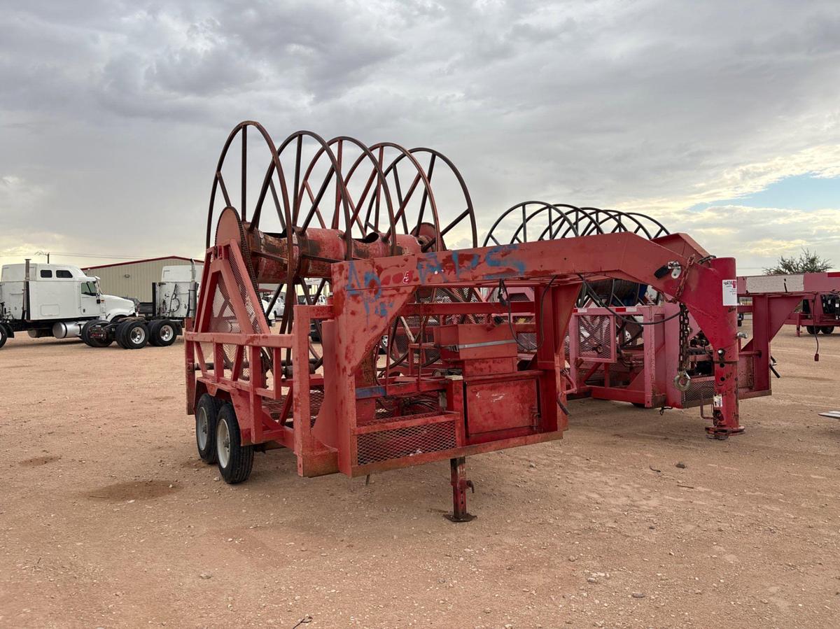 Used 2014 LAYFLAT T/A GOOSENECK REEL TRAILER