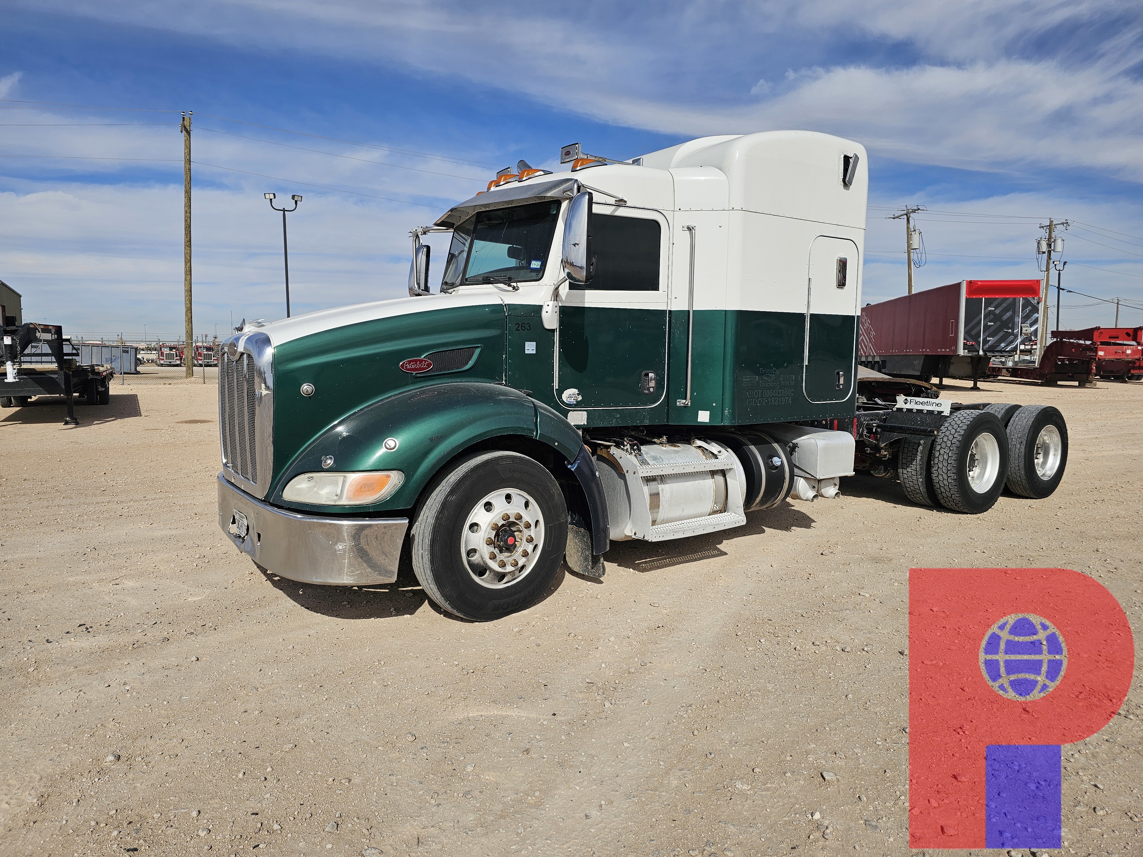 Used 2012 PETERBILT 384 T/A SLEEPER HAUL TRUCK