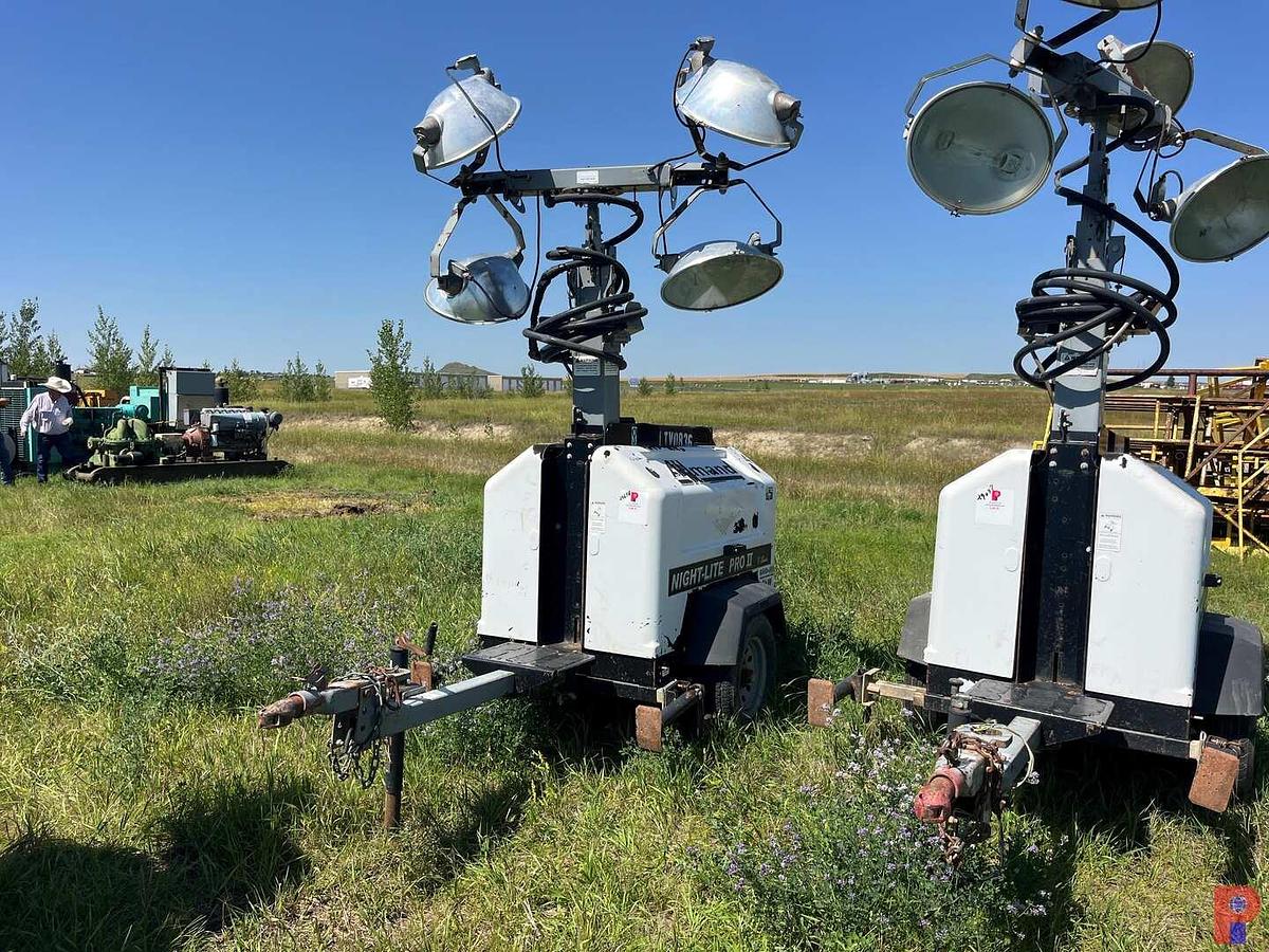 Used ALLMAND NIGHT-LITE PRO II 8KW LIGHT TOWER, TOWABLE