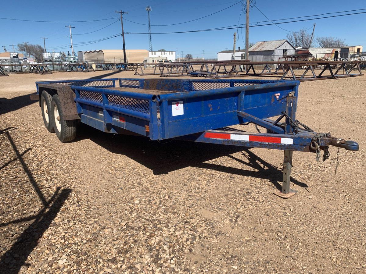 Used 18’ x 7’ Bumper Trailer 180” WB 7,000lbs axles