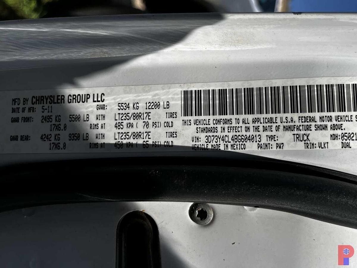 Used 2011 RAM 3500 LARAMIE CREW CAB 4X4 DUALLY PICKUP