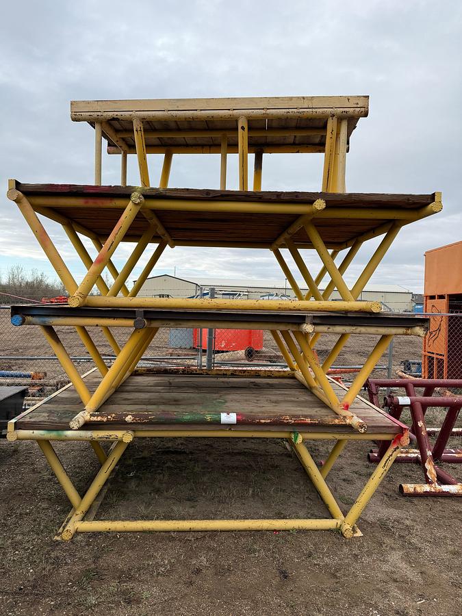 Used (3 X $) 11’L X 9’W X 3’H PIPE RACK PLATFORMS