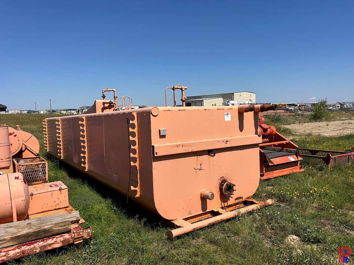 Used 30’ X 7’ X 5’ 2-COMPARTMENT MUD TANK