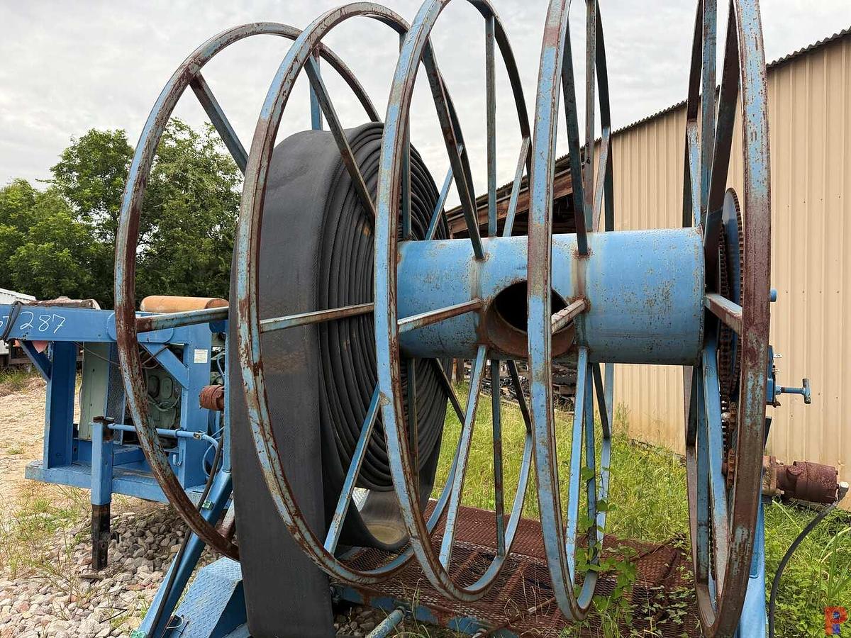 Used 2014 LUTTRELL WELDING SERVICES 19’ X 96” T/A BUMPER PULL HYDRAULIC REEL TRAILER