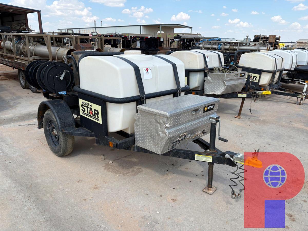 Used 2021 NORTHERN TOOL 7’ X 4.5’ S/A BUMPER PULL PRESSURE WASHER TRAILER