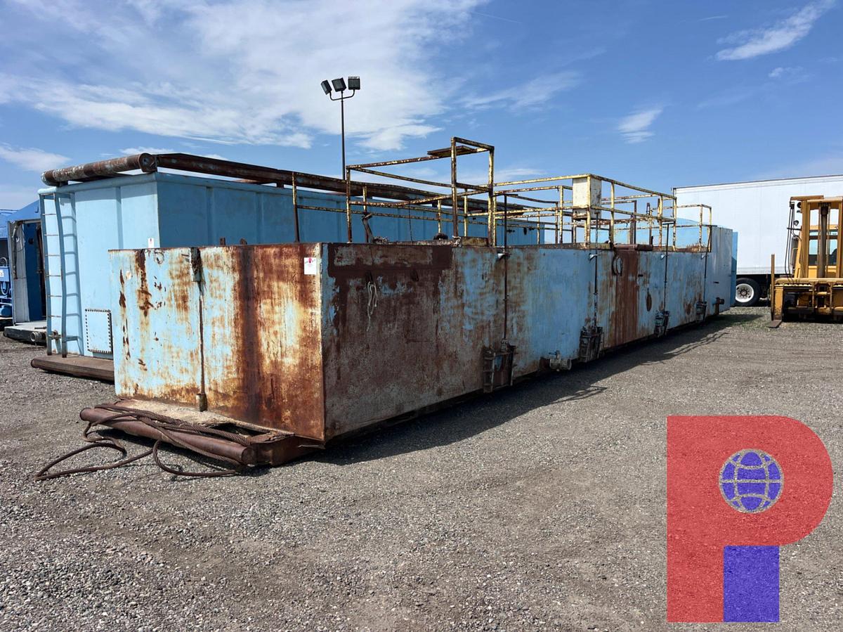 Used 60X11X9.5H (4) COMP MUD SHAKER TANK