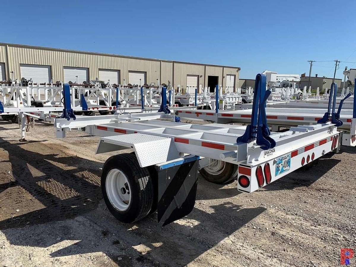 Used 2017 BRINDLE PRODUCTS, INC. 25’ S/A DUAL WHEEL PINTLE HITCH POLE TRAILER