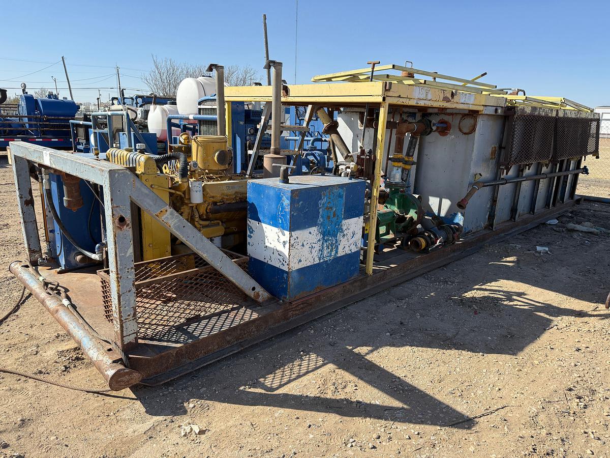 Used (1) 5X6 & (1) 4X5 CENTRIFUGAL MIXING PLANT P/B CATERPILLAR 3208 175HP, SKIDDED