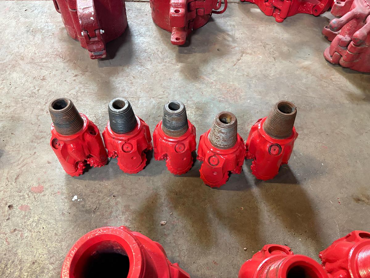 Used (3x$) 3-7/8” tricone drill bits w/ 2-3/8 reg connections