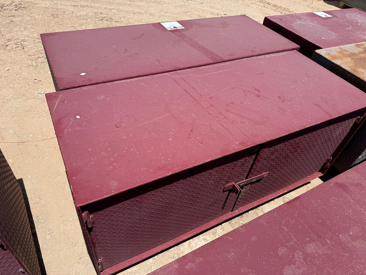 Used (2) 5’L x 2’W x 2’H STEEL 2-DOOR TOOL BOXES