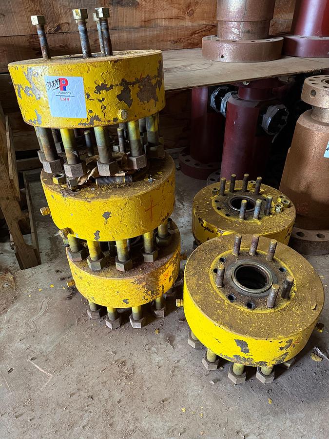 Used (5) 5-1/16” x 7-1/16” 10M DSA PACKOFF FLANGES