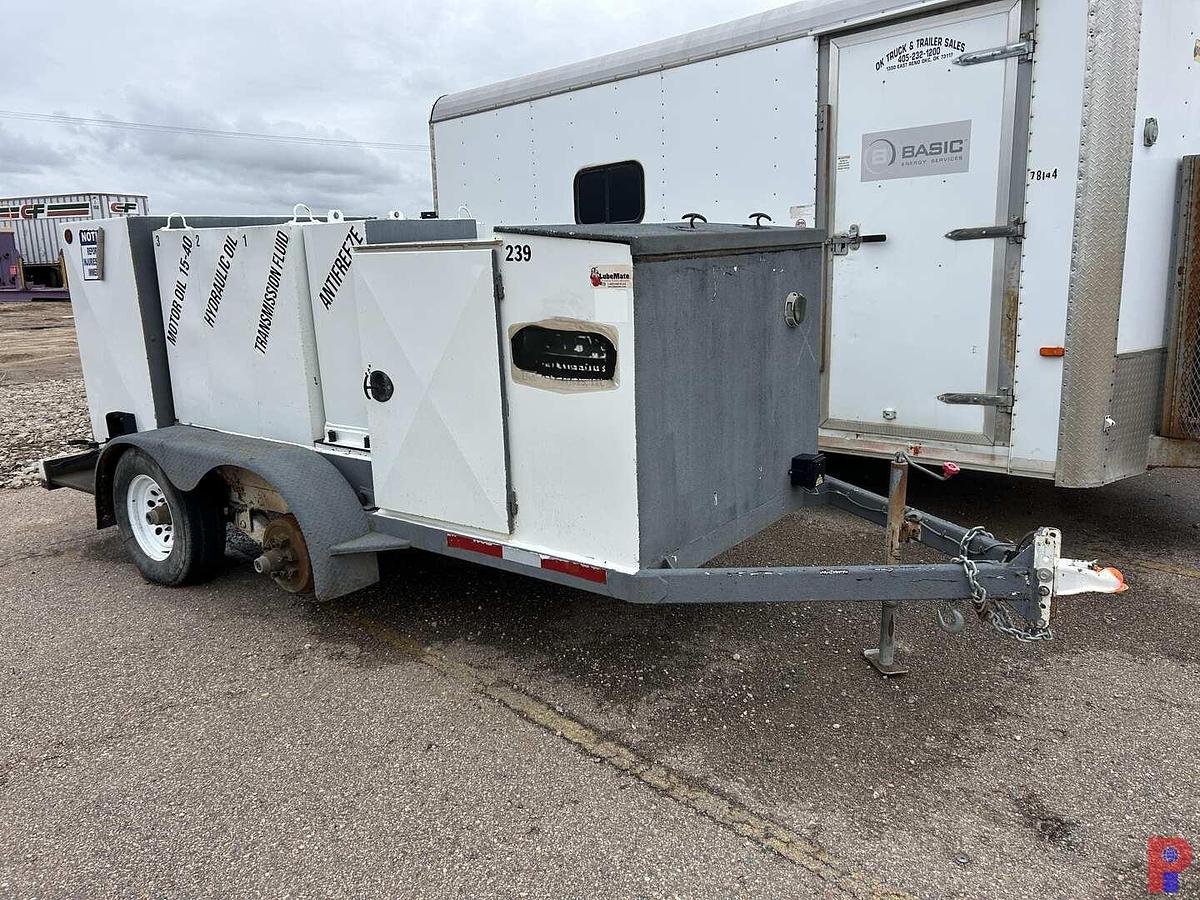 Used 2010 VALLEY ENGINEERING, INC. 12' T/A FUEL LUBE BUMPER PULL TRAILER