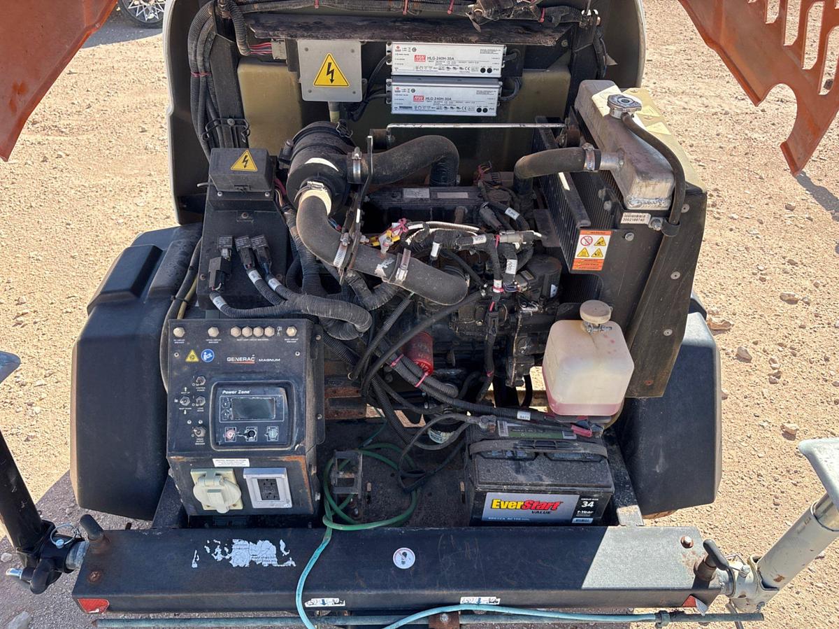 Used Generac MLT6SMDS 6KW S/A BUMPER PULL LIGHT TOWER