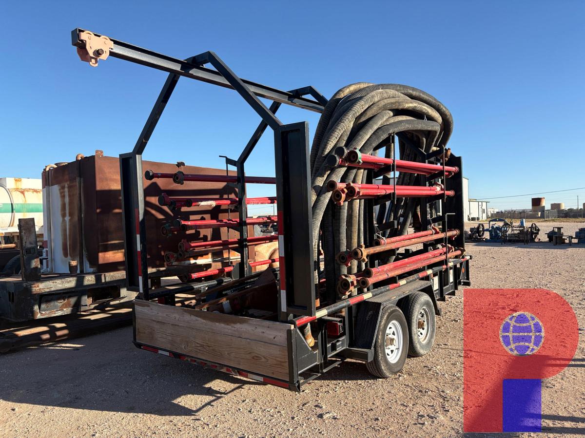 Used 2019 TEXAS BRAGG 16’ X 7’ T/A BUMPER PULL MONORAIL TRAILER