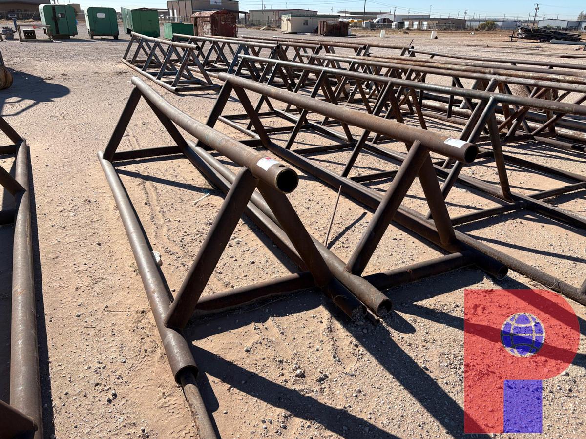 Used (2X$) 14’ X 40” TRIANGLE PIPE RACKS