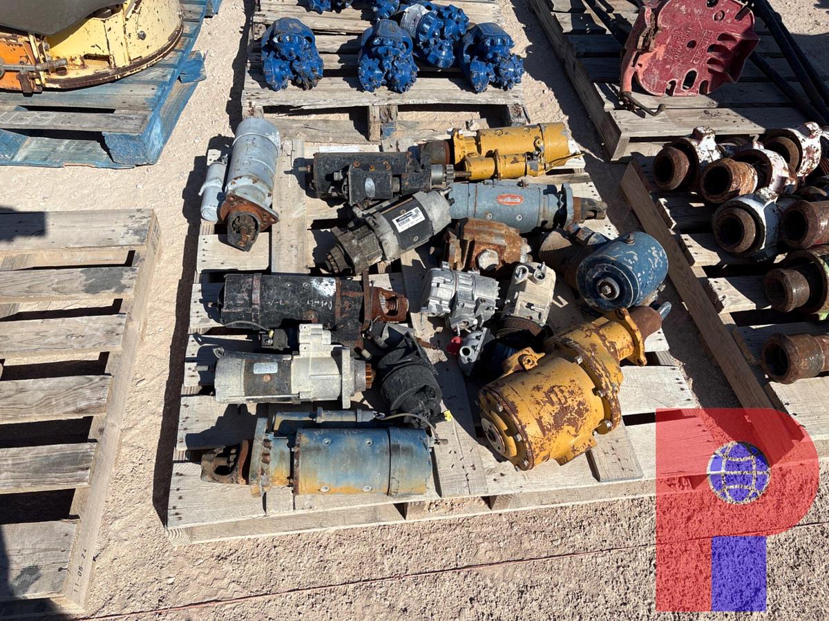 Used PALLET OF ASSORTED CAT, DELCO, INGERSOLL RAND, ENGINE STARTERS