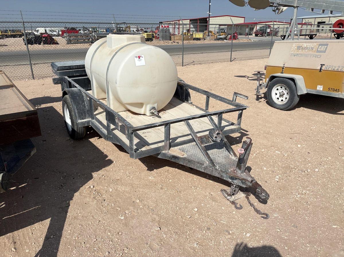 Used SHOPBUILT 10’ x 5’ s/a bumper pull utility trailer
