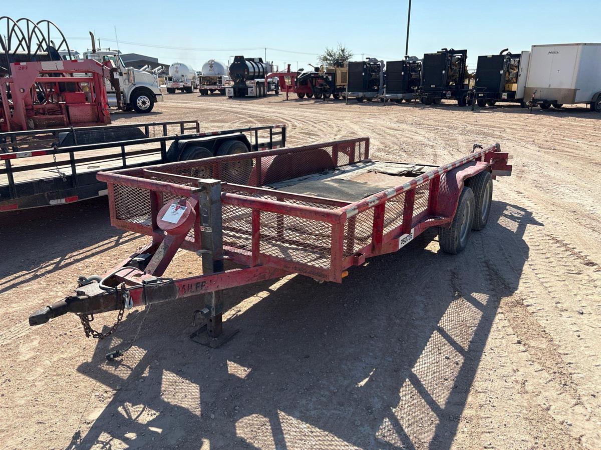 Used 2012 C&M TRAILERS 16’ X 6.5’ T/A BUMPER PULL UTILITY TRAILER