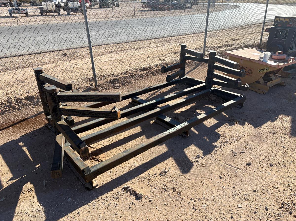 Used (2) 9’ X 2’ X 32” 5-TIER HARDLINE RACKS