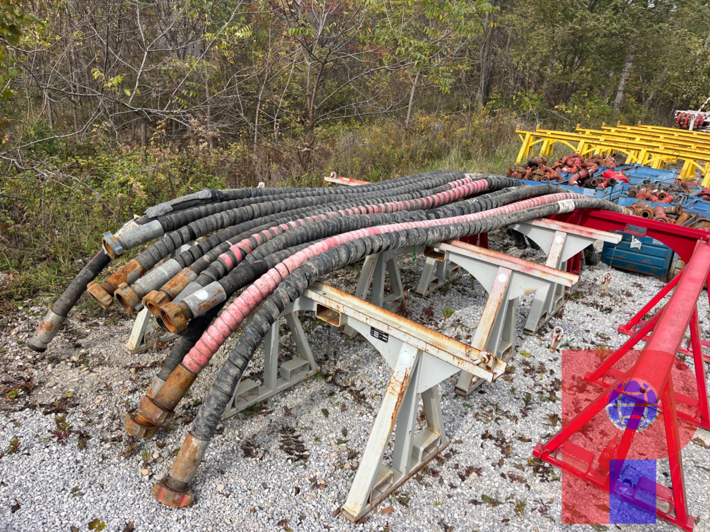 Used (10) 3”X20’ 1502 15K WP FLEX HOSES