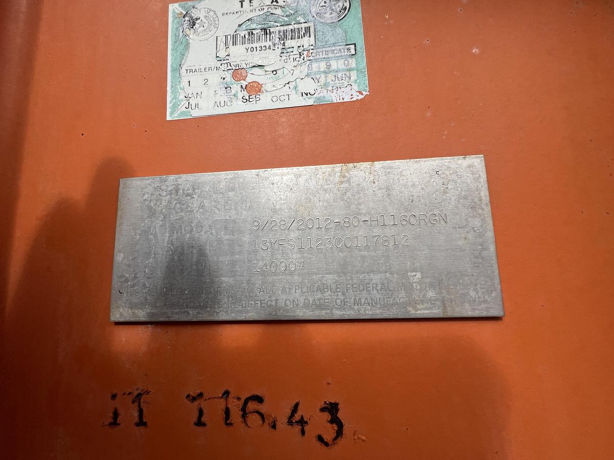 Used 2012 3 STATION 3 BOTTLE ACUMMULATOR MTD. ON T/A GN TRAILER