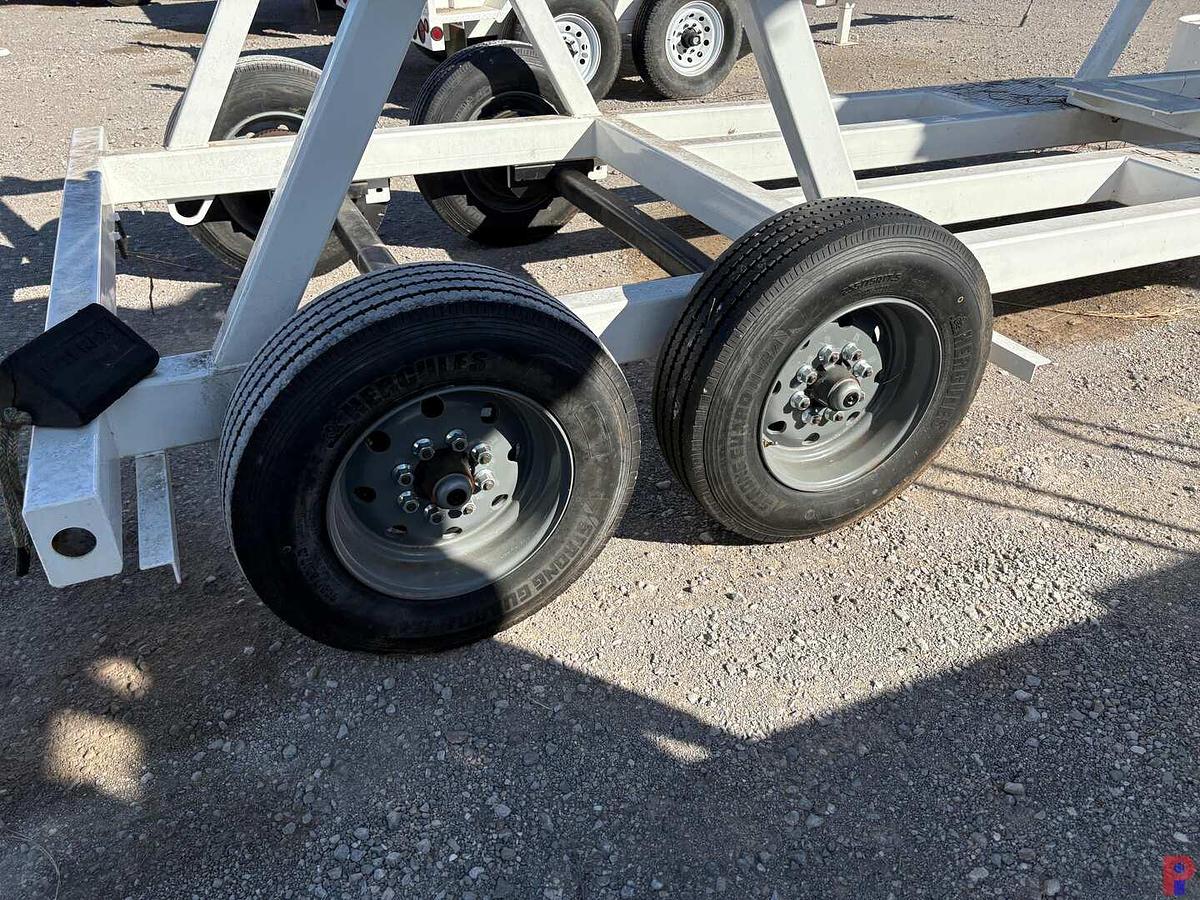 Used SHOPBUILT 16’ X 6’ T/A BUMPER PULL REEL TRAILER (UNFINSHED)