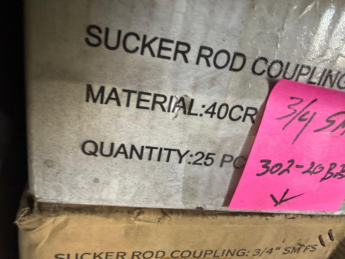 Used (80+) 3/4”” SMFS SUCKER ROD COUPLINGS