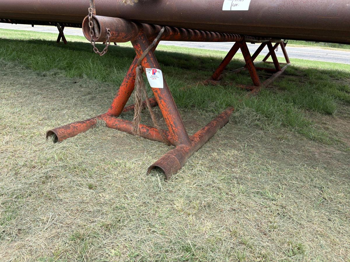 Used (2x$) 30’ x 34” triangle pipe racks