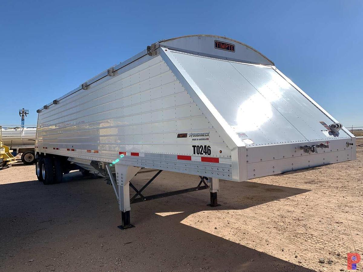 Used 2024 TIMPTE ROUGHNECK 39’ X 8’ T/A HOPPER BOTTOM SAND TRAILER