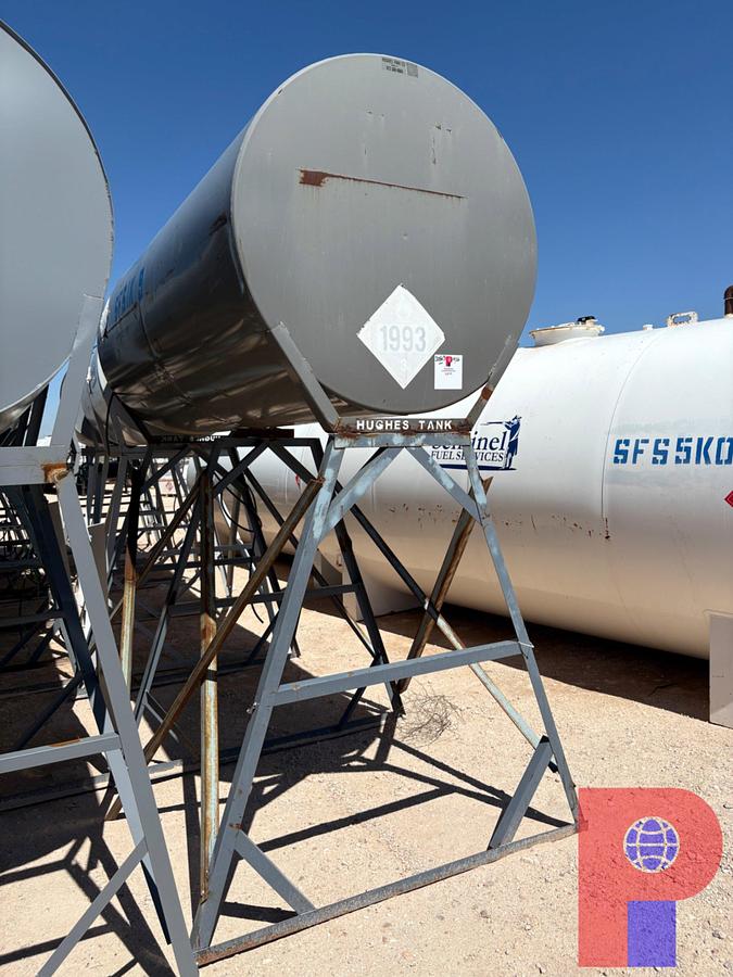 Used HUGHES 10’ X 4’ 1,000GALLON GRAVITY FED FUEL TANK