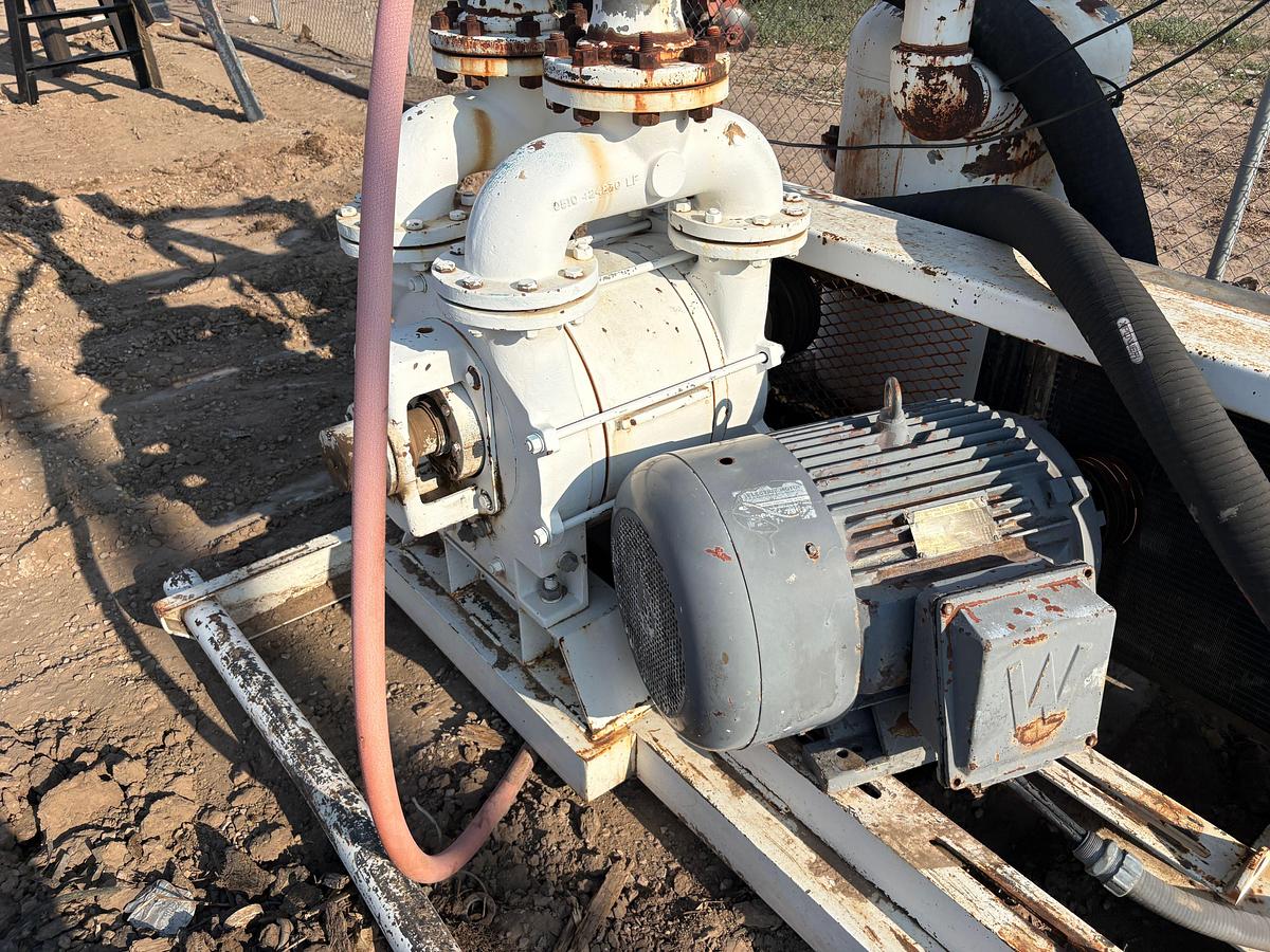 Used Siemens ELMO-F skidded vacuum pump unit