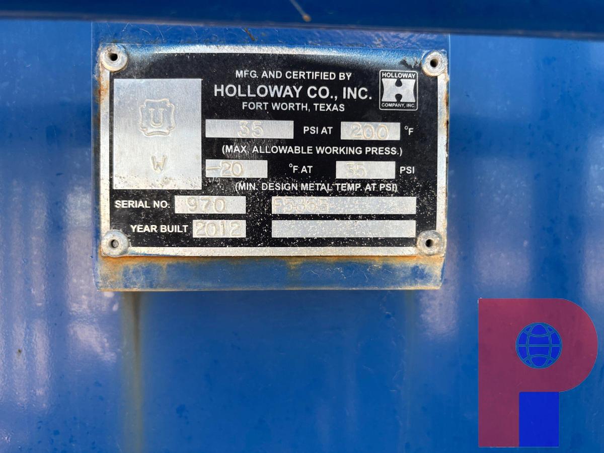Used 2012 WADSWORTH 34’ X 8’ 660 2-POD T/A DRY BULK TANK TRAILER