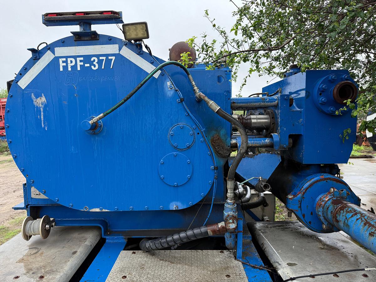 Used 2007 RHINO TC50 2250-HP TRIPLEX FRAC PUMP MTD ON T/A TRAILER