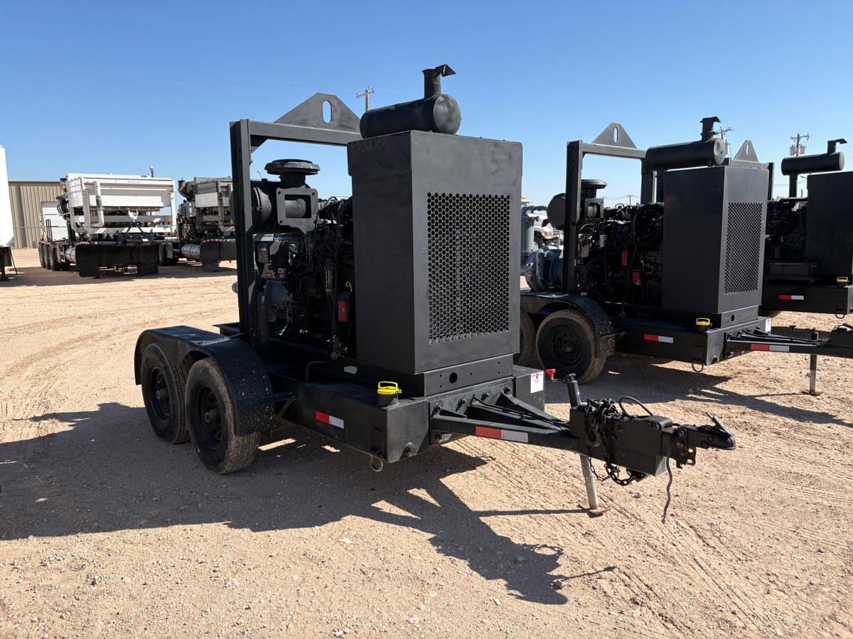 Used Pioneer prime series 6X4X17 cent pump mtd on t/a bumper pull trailer