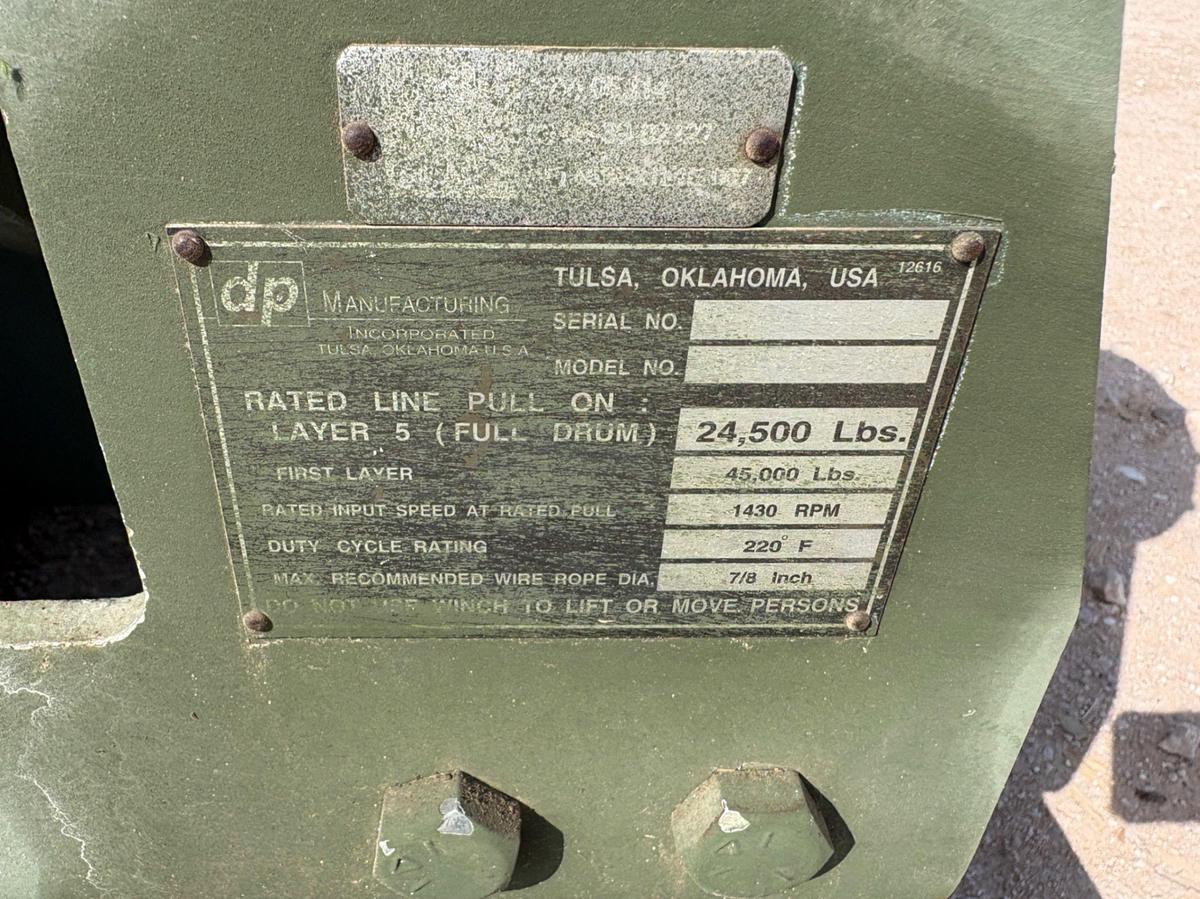 Used DP 45,000lbs hydraulic winch unit