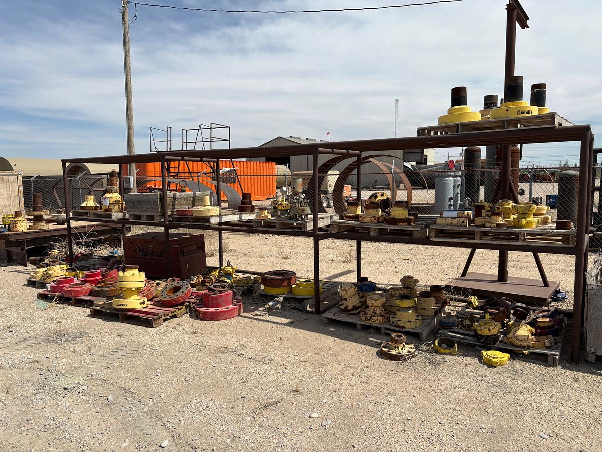 Used (15 pallets) of assorted weco flanges, landing flanges, pipe collars, etc…