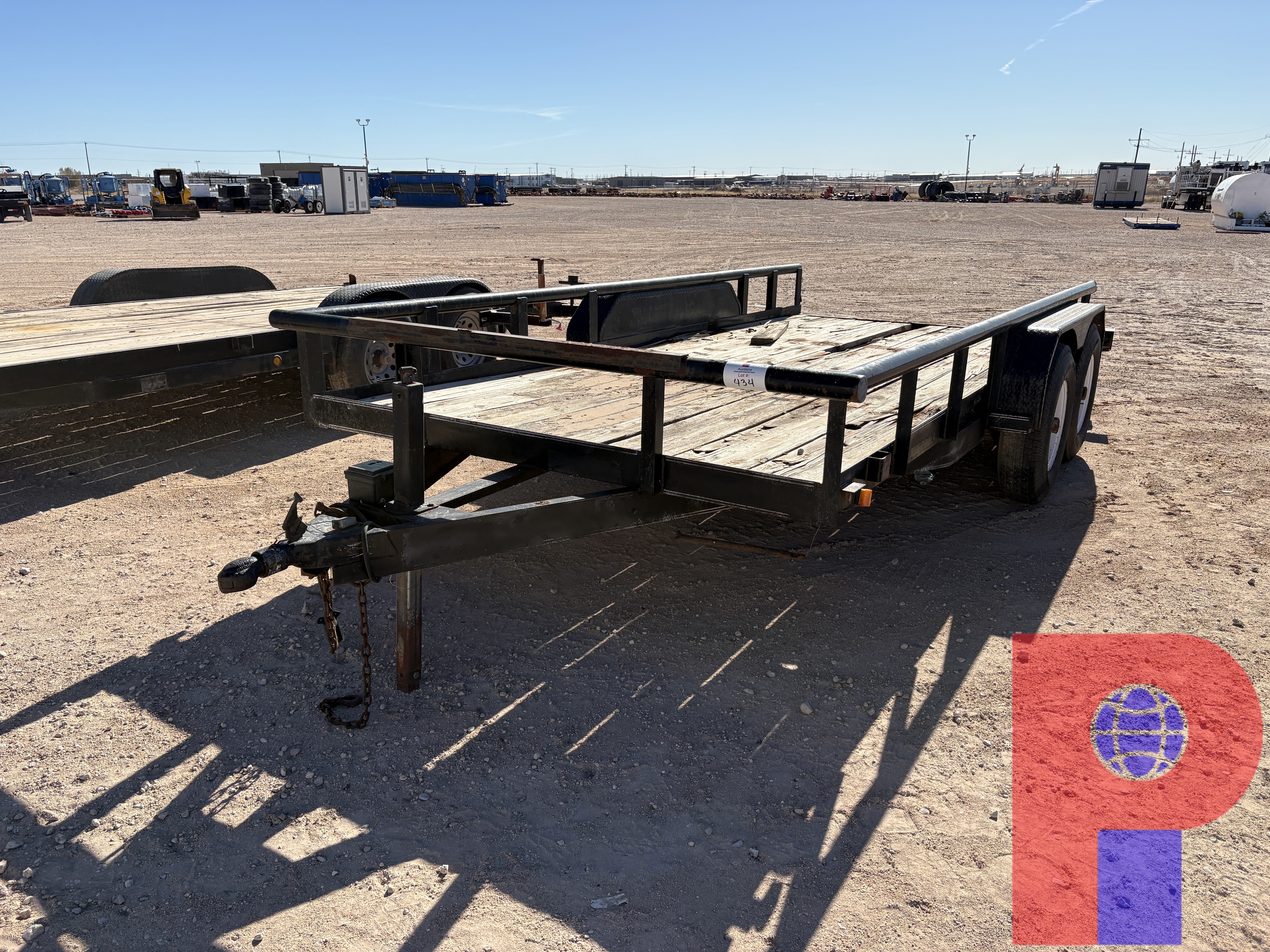 Used Shopbuilt 16’ X 7’ T/A BUMPER PULL TRAILER