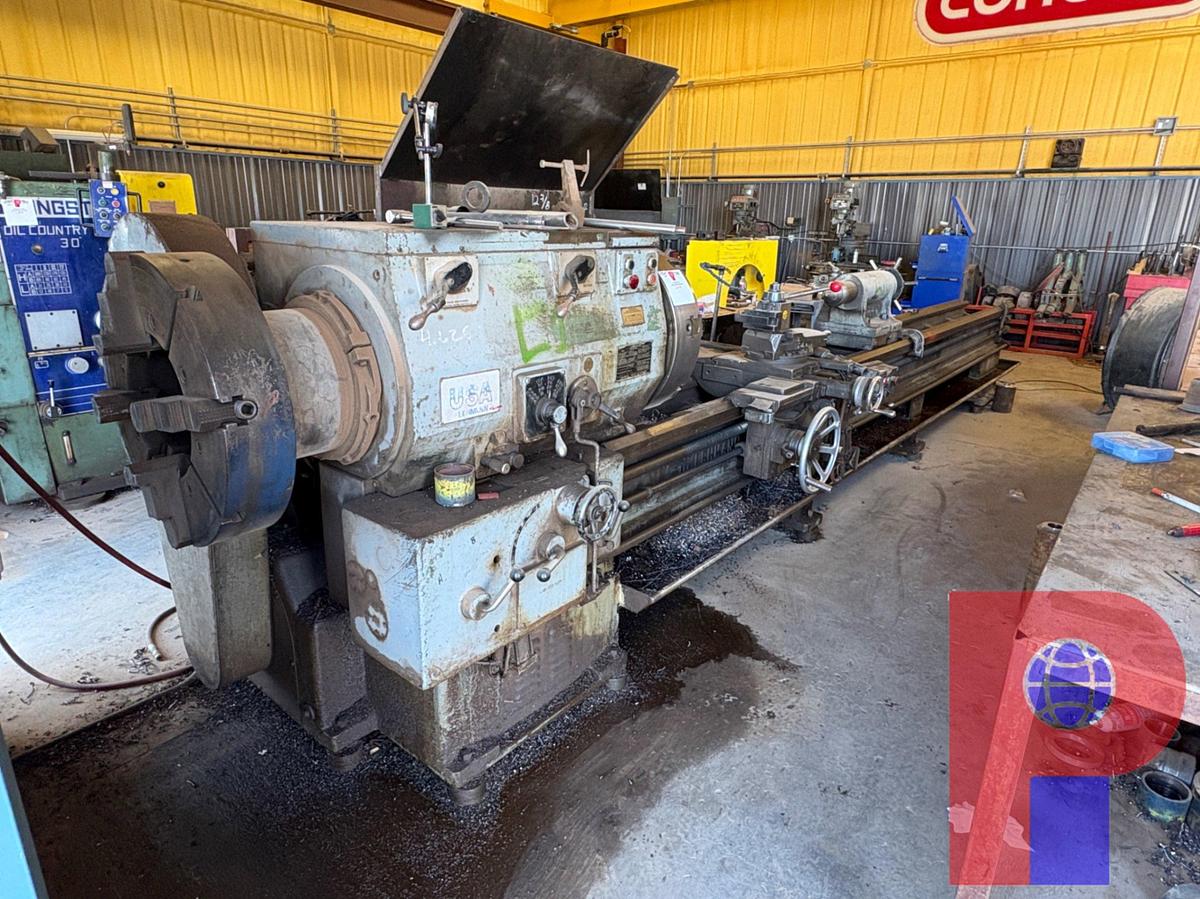 Used SMITH/LEHMANN 12-3/4 HOLLOW SPINDLE ELECTRIC LATHE W/ 220”BED