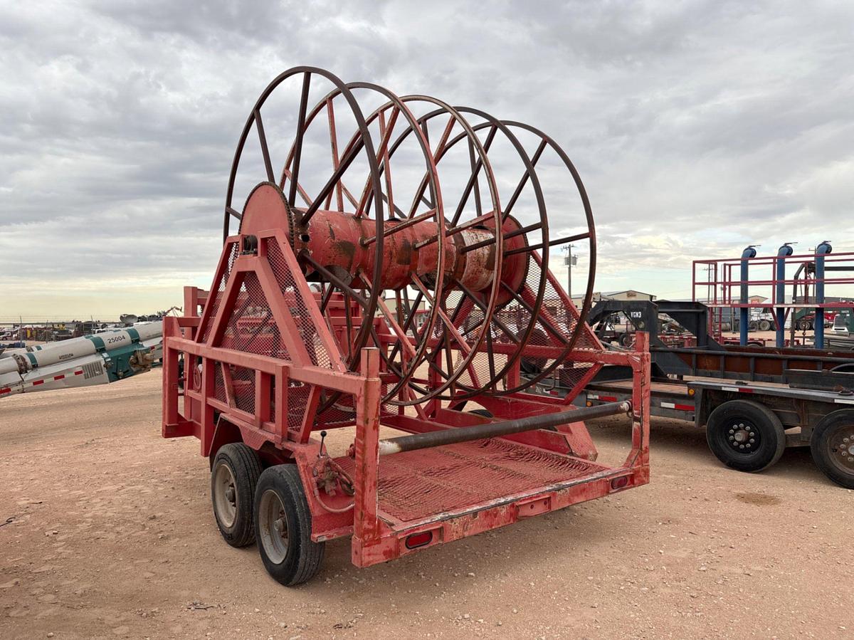 Used 2014 LAYFLAT T/A GOOSENECK REEL TRAILER