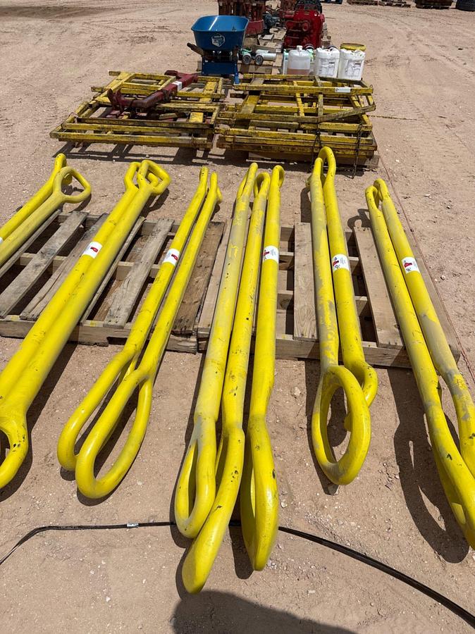 Used (3) 2” x 96” elevator links