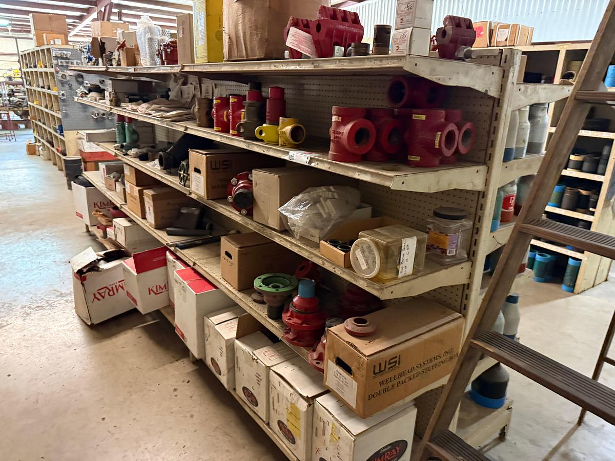 Used 15’ x 2’ x 6’ ADJUSTABLE DOUBLE SIDED 6-SHELVE STEEL RACK