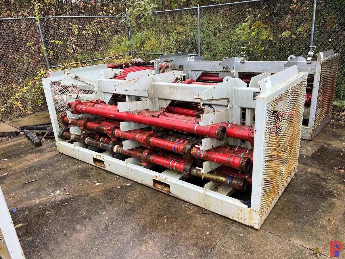 Used (79) JTS. OF TESTED 3” 1502 15K WP FLOW IRON W/ TRANSPORT RACK