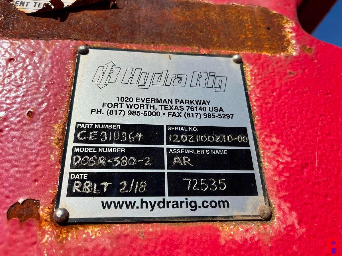 Used HYDRA RIG 580 INJECTOR HEAD ASSY. (REBUILT 2018)