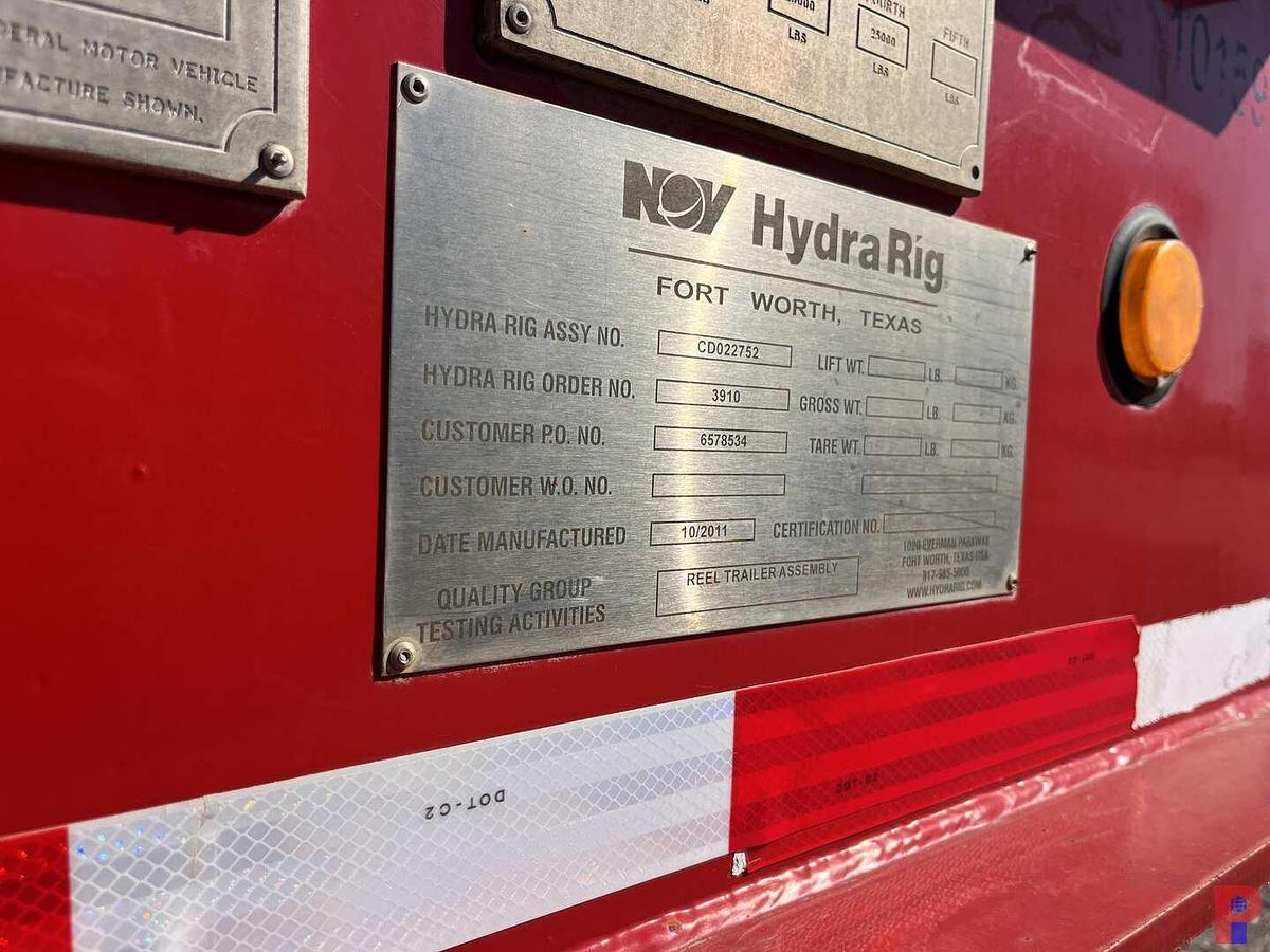 Used 2011 HYDRA RIG 53’ X 11’  4-AXLE COIL TUBING TRAILER