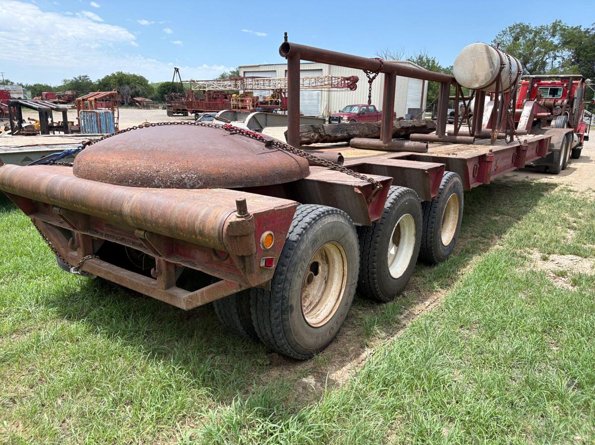 Used 1981 HERCULES 48’ X 96” 3-AXLE OILFIELD LOWBOY TRAILER