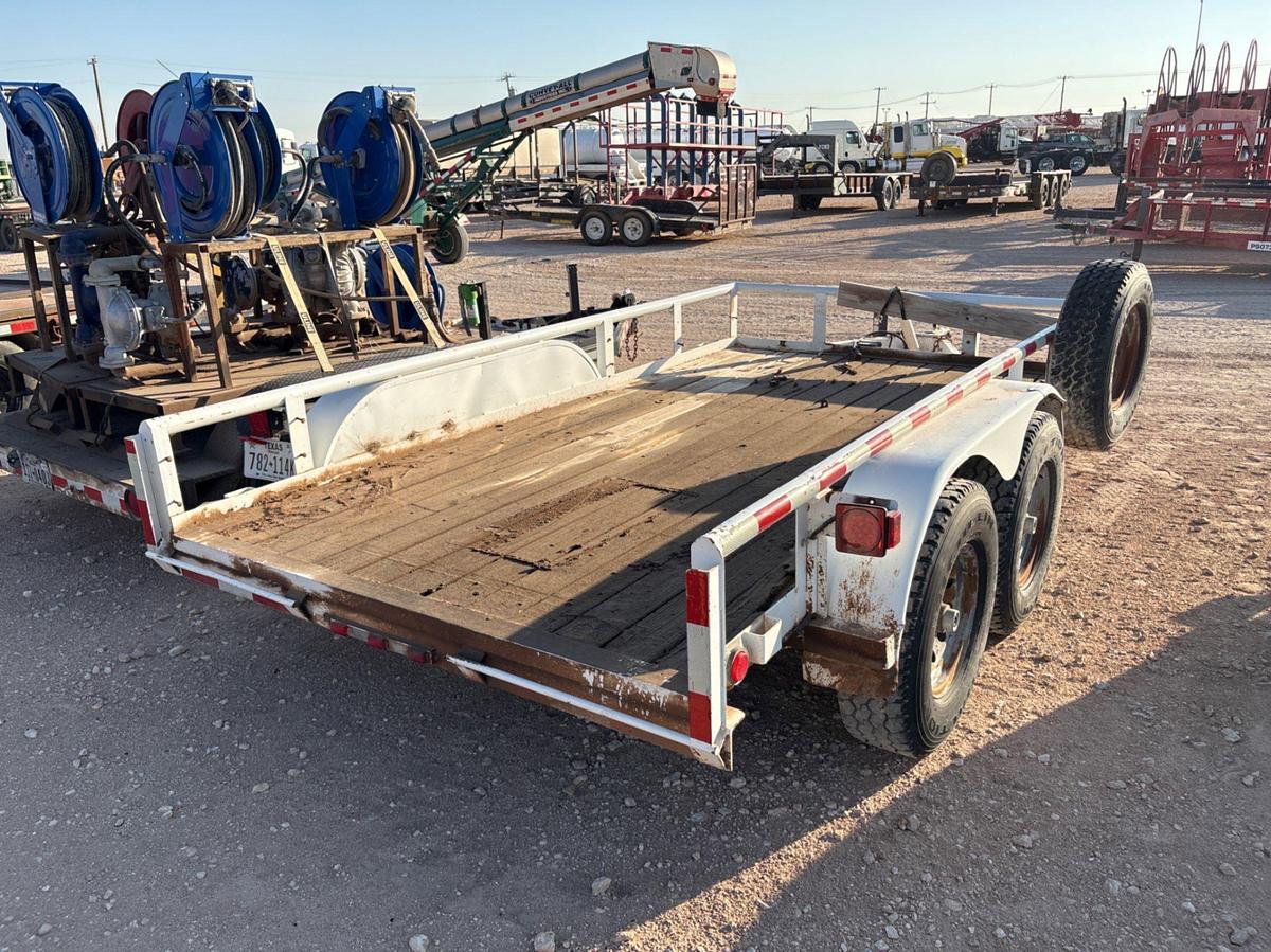 Used 2005 TEXAS BRAGG 12’ X 6.5’ T/A BUMPER PULL UTILITY TRAILER