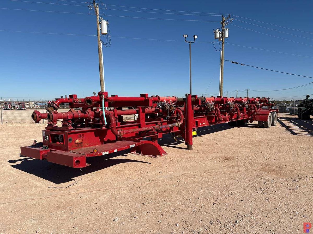 Used 2013 ASTER 10-STATION 53’ T/A FRAC MISSLE/ MANIFOLD TRAILER