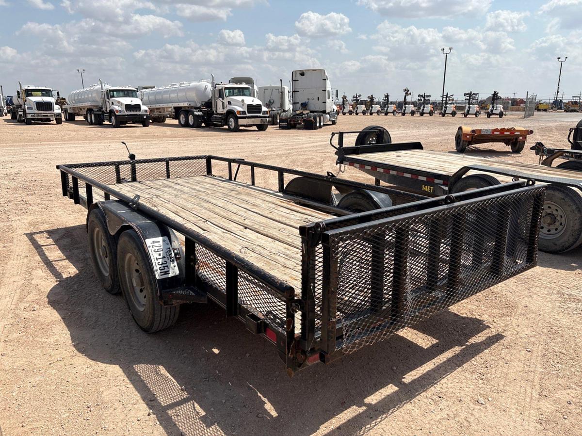 Used 2014 DIAMOND C 16’ X 7’ T/A BUMPER PULL UTILITY TRAILER
